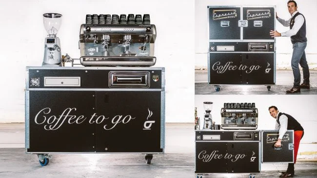 Modulares Coffee Case im Flightcase Design